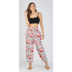 harem pant mushroom print 